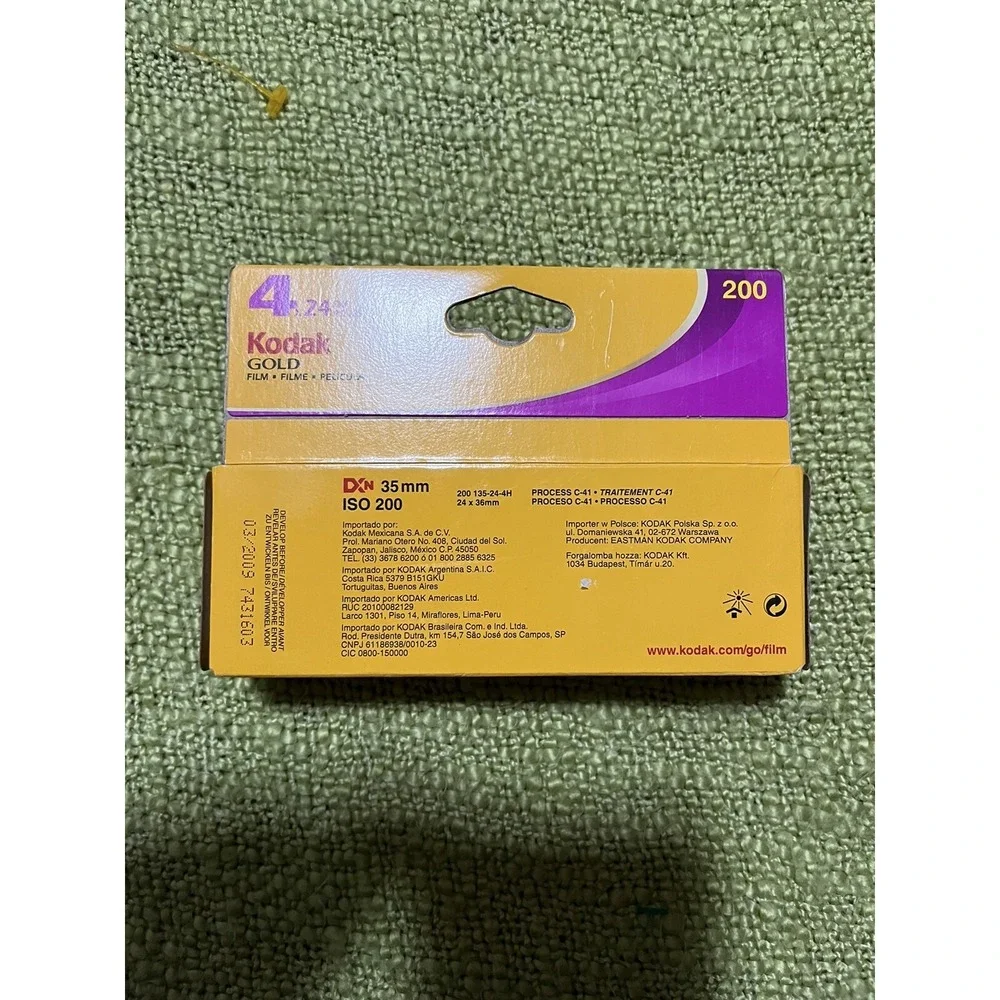KODAK GOLD 35mm FILM 4 PACK..ISO 200 24 EX IN THE SEALED BOX..EXP‎ 03/2009